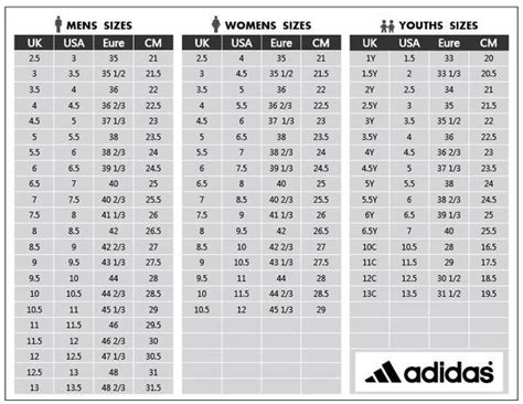 nike to adidas size conversion.